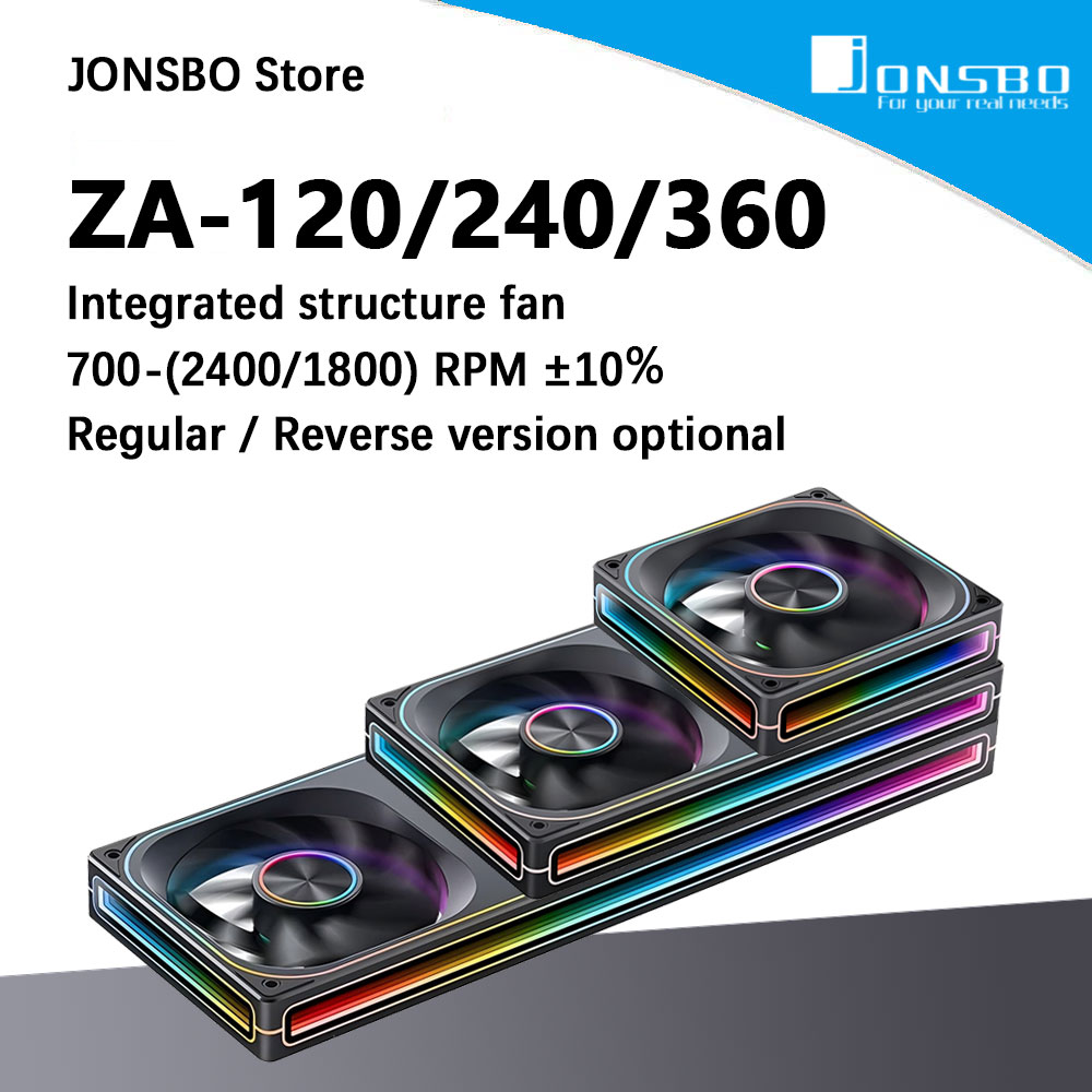 Heatsink Aluminum - JONSBO ZA-120/240/360 ARGB 12/24/36CM chassis fan