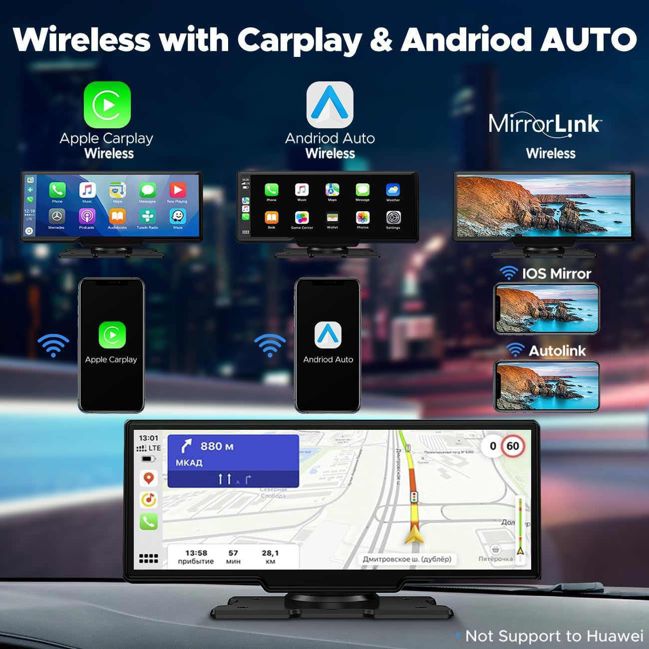 10.26 Inch Dash Cam 4K Carplay - Mdi Cable 评论和价格