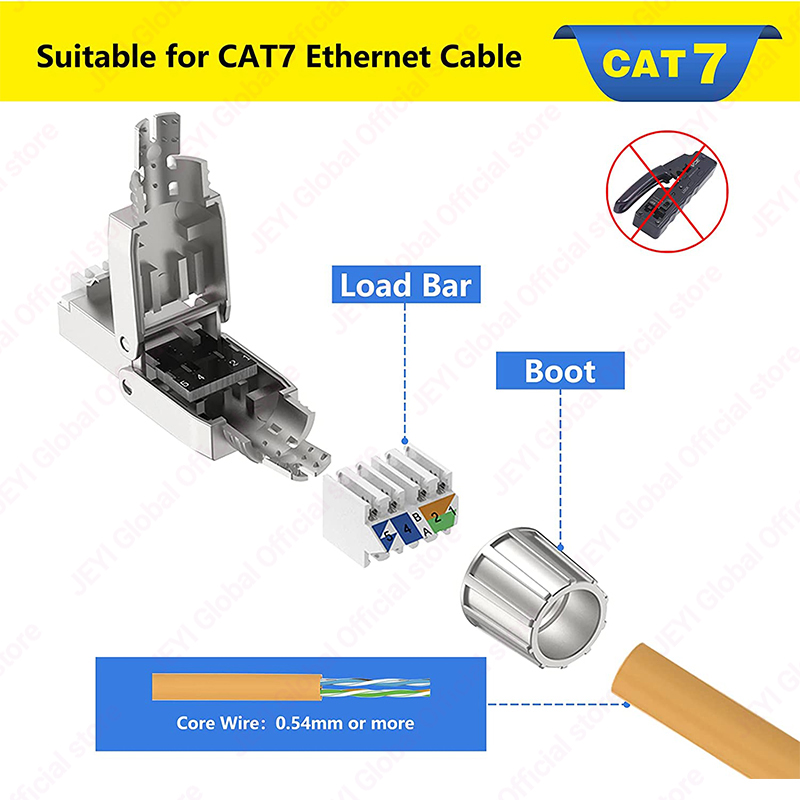 JEYI CAT7 6A RJ45 Connector 8P - Rj45 Jack 评论和价格