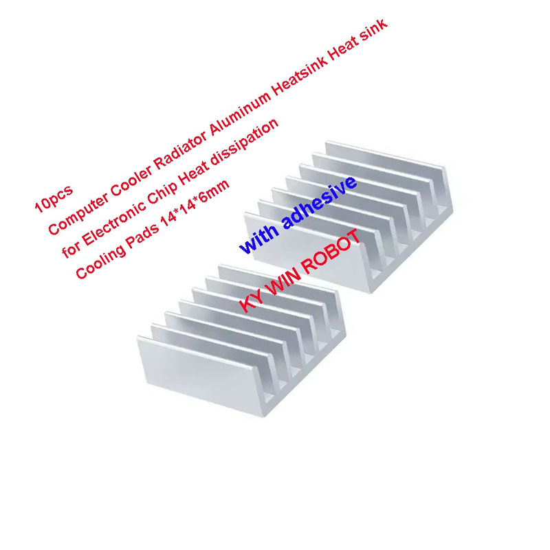 10Pcs Mini Adhesive Aluminum R - Heatsink Aluminum 评论和价格
