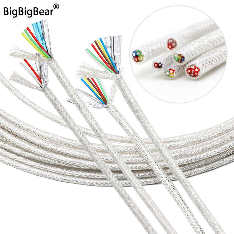 1/5/10m FEP Shielded Wires 2 3 - Audio Jumper Wire 评论和价格