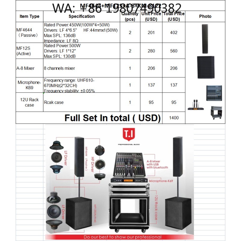 Dual 15 Inch Two-Way Portable  - Full Range Speaker 评论和价格