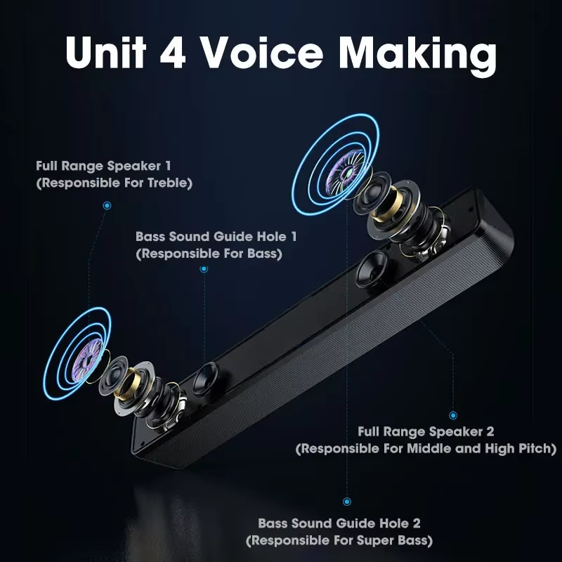 Bluetooth 5.0 4D Surround Soun - Speaker Driver 评论和价格