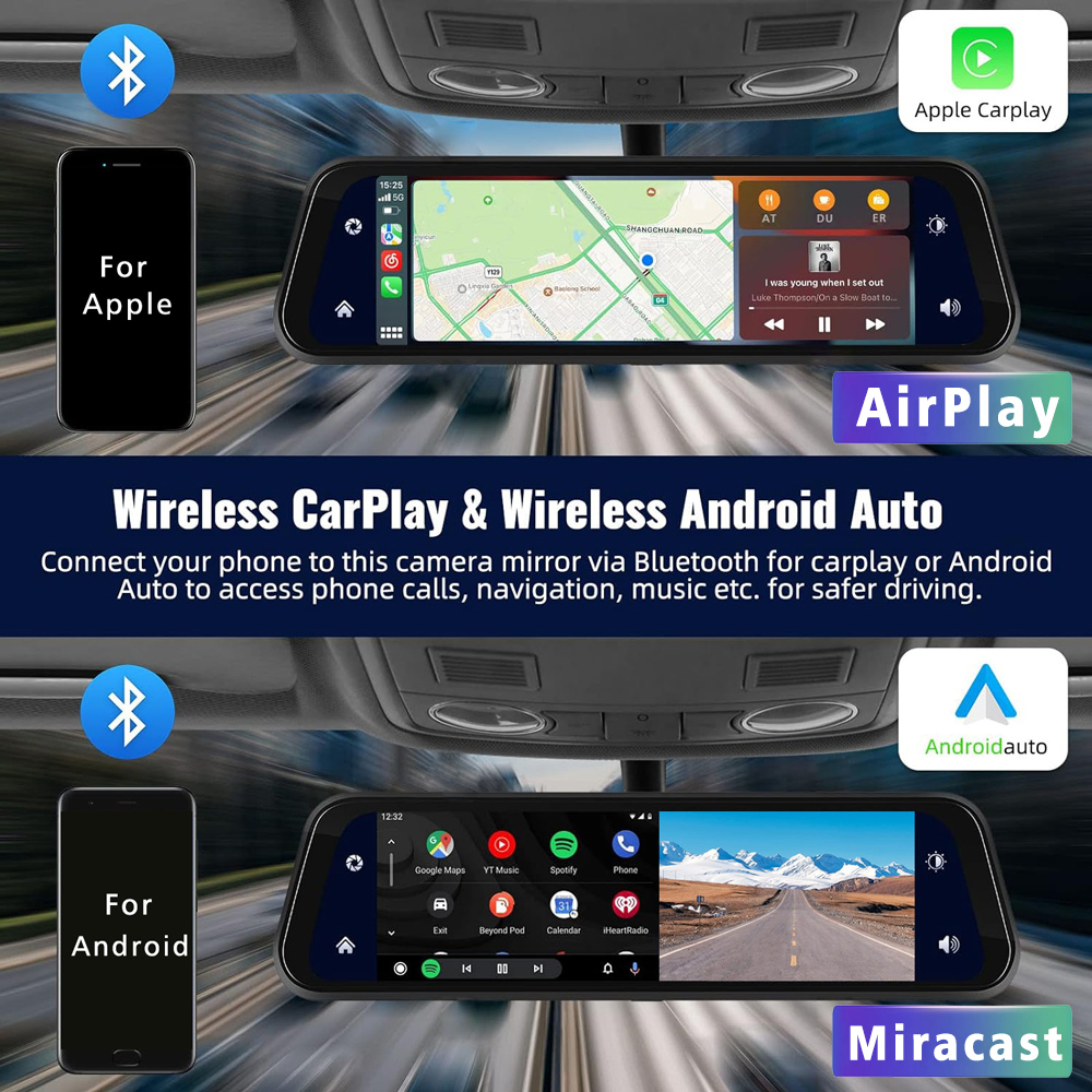 10 Inch 4K 3840*2160P Dash Cam - Mdi Cable 评论和价格