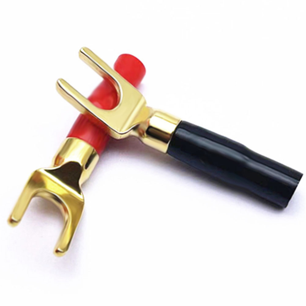 Hi-Fi Banana Plugs Y Type Gold - Speaker Terminal 评论和价格