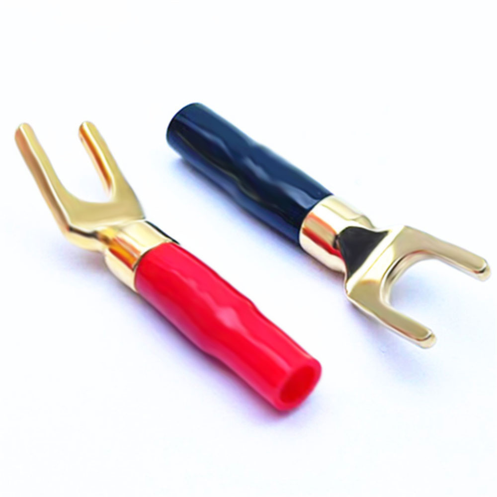 Hi-Fi Banana Plugs Y Type Gold - Speaker Terminal 评论和价格