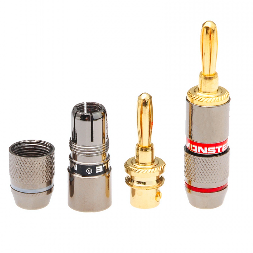 8Pcs 4mm Banana Plug 24K Gold  - Banana Plug 评论和价格