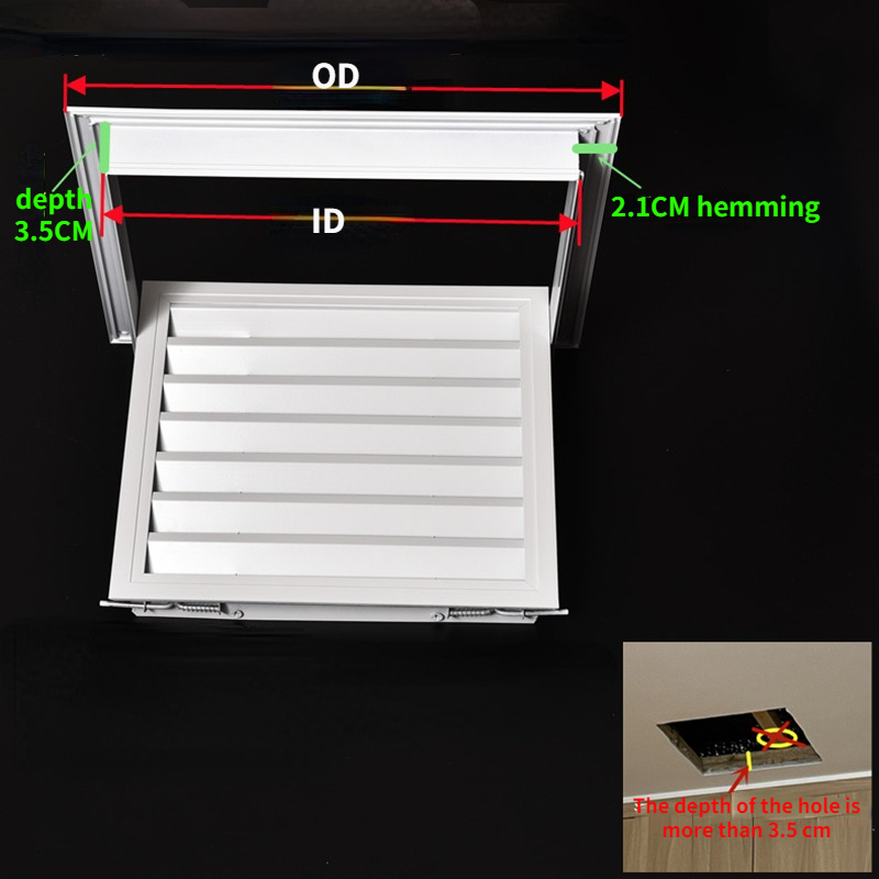 Aluminum alloy exhaust shutter - Ventilation Grille Aluminum 评论和价格